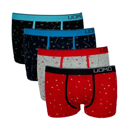 4 Pack αγορίστικα Boxer UOMO multi3