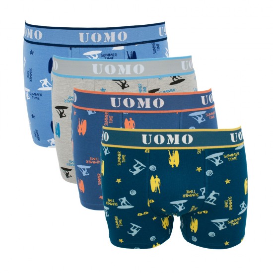 4 Pack Boxer UOMO Summer Time multicolour  