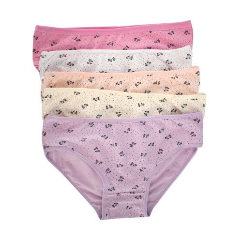 5 Pack βαμβακερά κοριτσίστικα κιλοτάκια πουά multicolour
