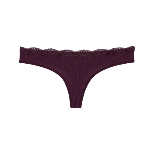 6 Pack Γυναικεία βαμβακερά String Lace Whisper multicolour