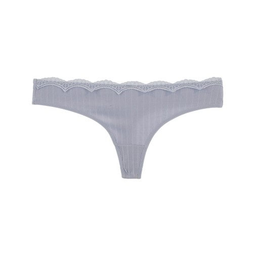 6 Pack Γυναικεία βαμβακερά String Lace Whisper multicolour