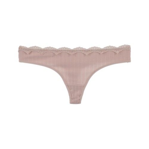 6 Pack Γυναικεία βαμβακερά String Lace Whisper multicolour