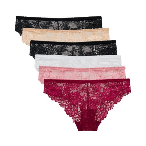 6 PACK δαντελένια σλιπ Chic & Cozy multicolour