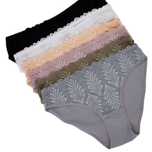 6 PACK ριπ slip με δαντέλα Modern Romance multicolour 