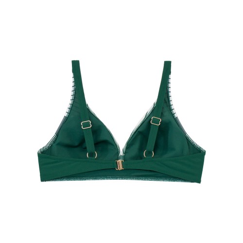 Plus size γυναικείο μαγιό bikini χωρίς μπανέλα Navy Drape πράσινο