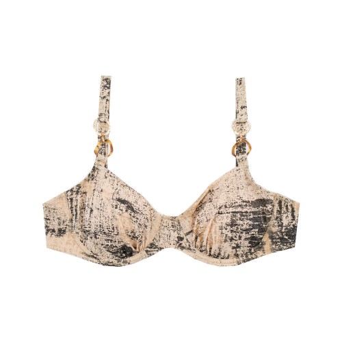 Γυναικείο μαγιό bikini με μπανέλα Glam Cycles nude  