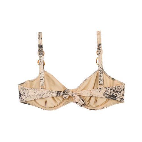 Γυναικείο μαγιό bikini με μπανέλα Glam Cycles nude  