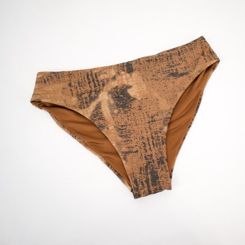 Γυναικείο μαγιό bikini με μπανέλα Glam Cycles σοκολατί 