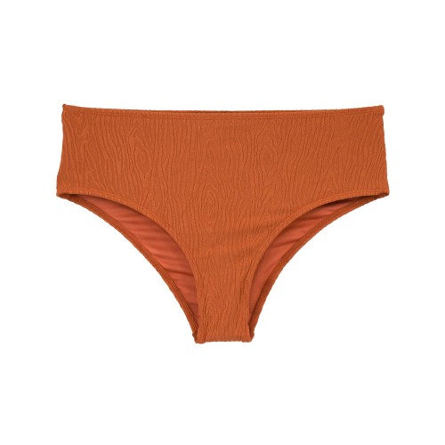 Γυναικείο μαγιό στράπλες Push-Up με μπανέλα Wood Texture Taba