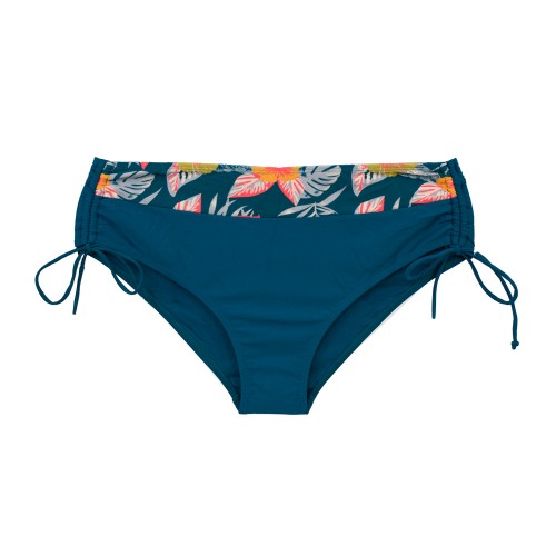 Plus size γυναικείο μαγιό bikini με μπανέλα Tropic Dream πετρόλ