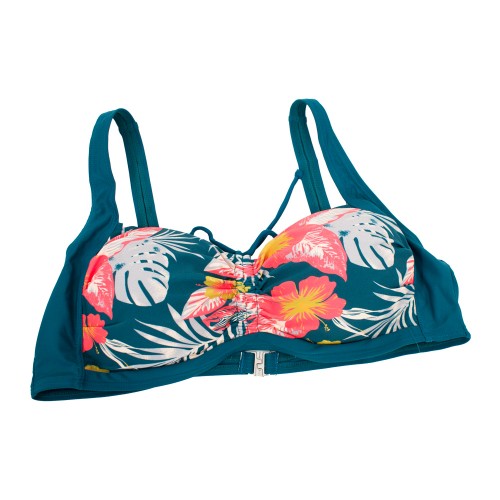 Plus size γυναικείο μαγιό bikini με μπανέλα Tropic Dream πετρόλ