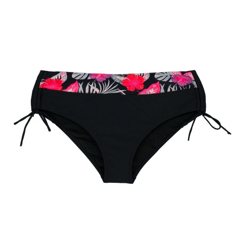 Plus size γυναικείο μαγιό bikini με μπανέλα Tropic Dream μαύρο 