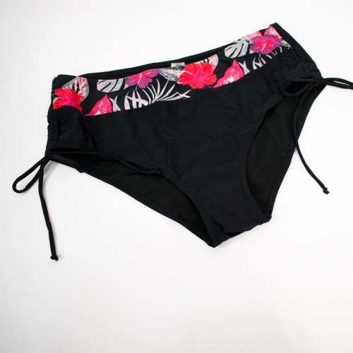 Plus size γυναικείο μαγιό bikini με μπανέλα Tropic Dream μαύρο 