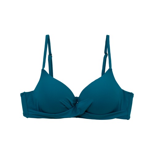 Γυναικείο μαγιό bikini Push Up με μπανέλα Mandala πετρόλ