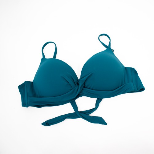 Γυναικείο μαγιό bikini Push Up με μπανέλα Mandala πετρόλ