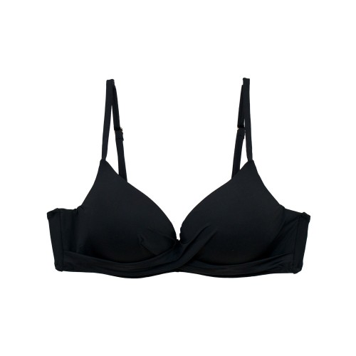 Γυναικείο μαγιό bikini Push Up με μπανέλα Mandala μαύρο 