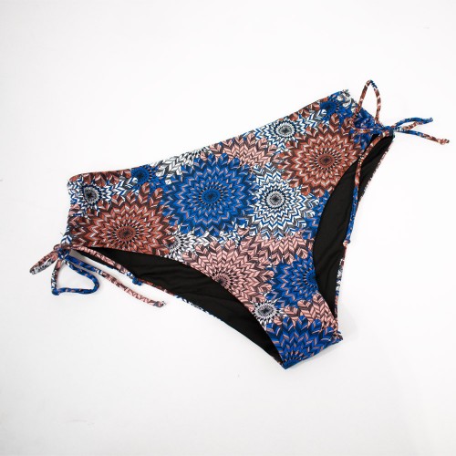 Γυναικείο μαγιό bikini Push Up με μπανέλα Mandala μαύρο 