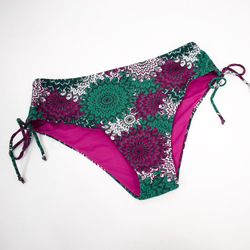 Γυναικείο μαγιό bikini Push Up με μπανέλα Mandala φούξια 