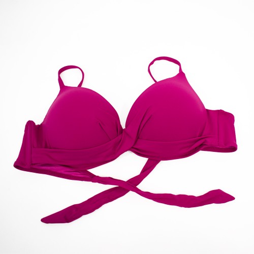 Γυναικείο μαγιό bikini Push Up με μπανέλα Mandala φούξια 