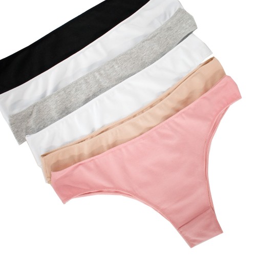 6 Pack βαμβακερά Brazilian slip με απαλές ραφές multicolour   