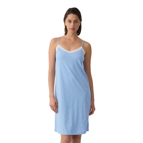 Minerva Γυναικείο Bαμβακερό Tιραντέ Nυχτικό Multi Dots 