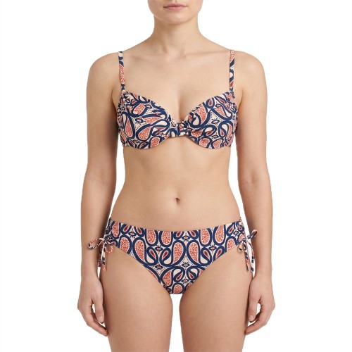  Plus size γυναικείο μαγιό bikini με μπανέλα Lahour μπλε 