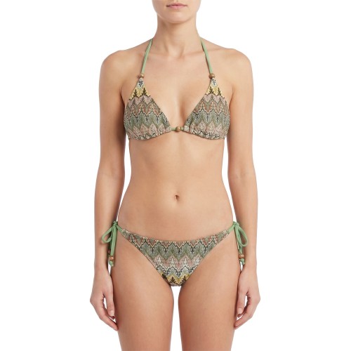 Γυναικείο μαγιό τριγωνάκι Ethnic πράσινο
