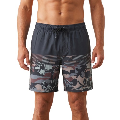 Ανδρικό μαγιό βερμούδα Camouflage μαύρο