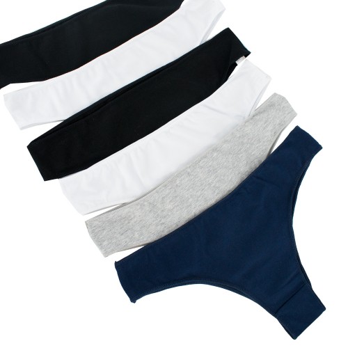 6 PACK βαμβακερά Brazilian slip με απαλές ραφές multicolour