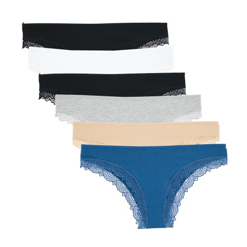 6 PACK slip Cotton 365 multicolour 