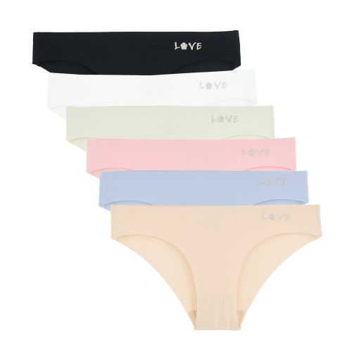 6 Pack Laser Cut slip Love multicolor 