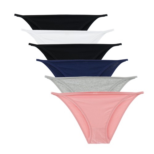 6 PACK βαμβακερά tanga slip multicolour