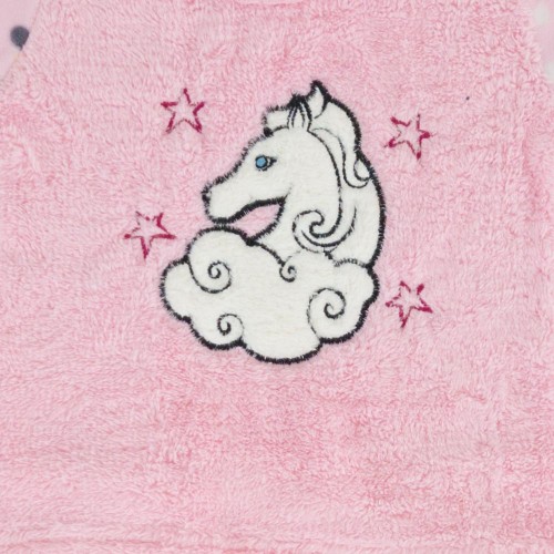 Unicorn κοριτσίστικη fleece πυτζάμα ροζ W23