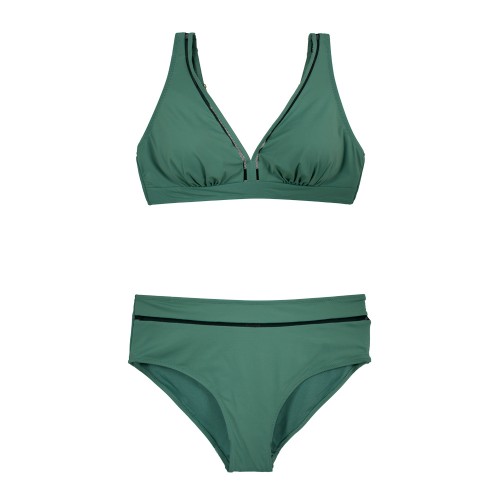 Γυναικείο μαγιό Classic bikini χωρίς μπανέλα πράσινο S24