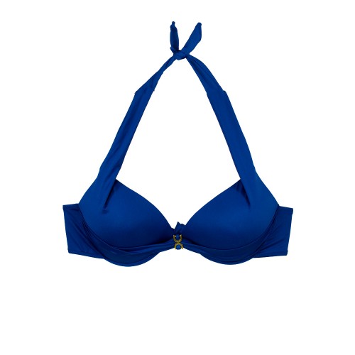 Γυναικείο μαγιό bikini full figure με μπανέλα μπλε S24  
