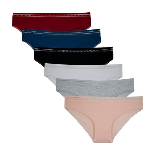  6 Pack Γυναικεία bikini slip Gentle Touch multicolour