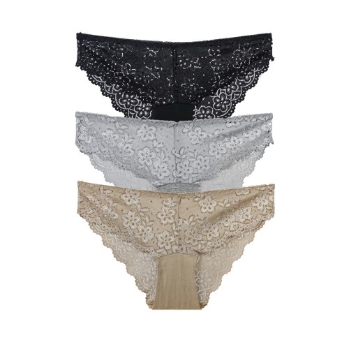 3 PACK Cherie Cherie Lady δαντελένια slip multi 3