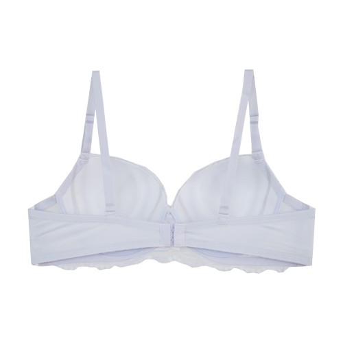 2 Pack Glamourgoddess δαντελένιο σουτιέν D Cup με μπανέλα λευκό - μπεζ