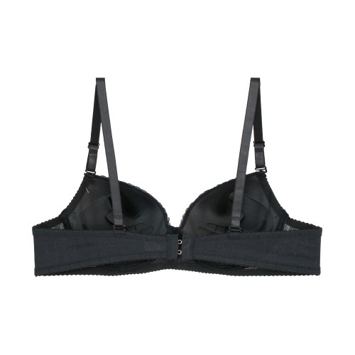 2 Pack ComfortChic σουτιέν Push Up B Cup με μπανέλα μαύρο μπεζ