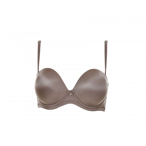 Double extra super push up Strapless σουτιέν (+2 sizes) Lormar χρώμα corteccia