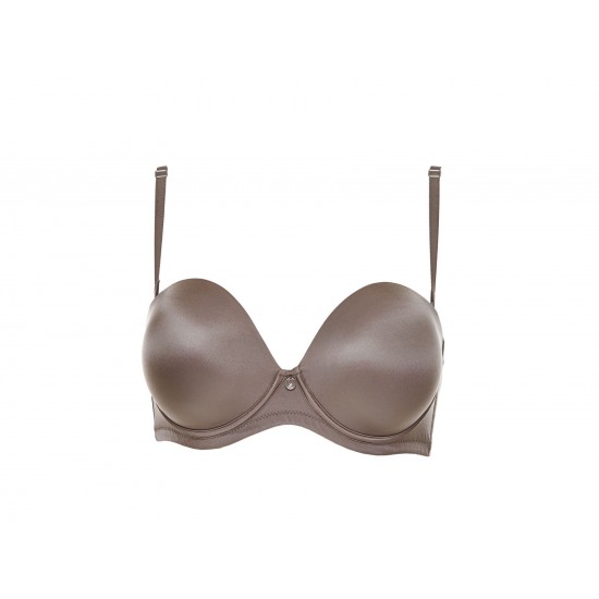 Double extra super push up Strapless σουτιέν (+2 sizes) Lormar χρώμα corteccia