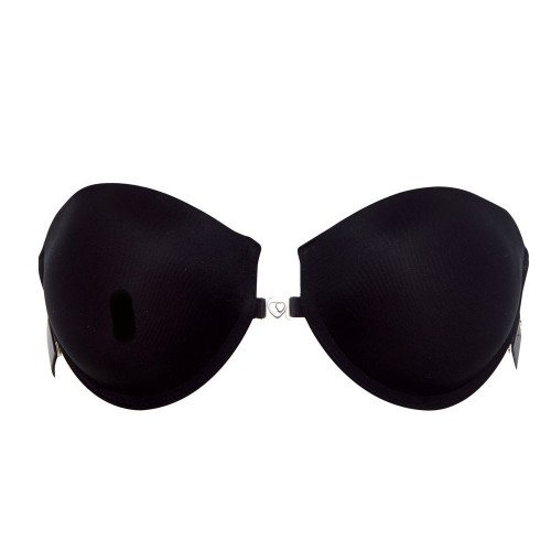 Strapless σουτιέν Push Up Lormar με πλάτη σιλικόνης μαύρο