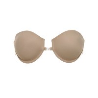 Strapless σουτιέν Push Up Lormar με πλάτη σιλικόνης χρώμα δέρματος