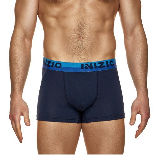 2 Pack Boxer INIZIO με ματ λάστιχο γκρι/μπλε