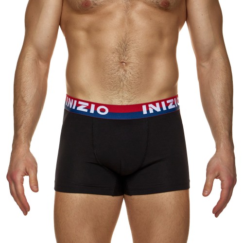 2 Pack Boxer INIZIO με ματ λάστιχο μαύρο/μπλε ραφ