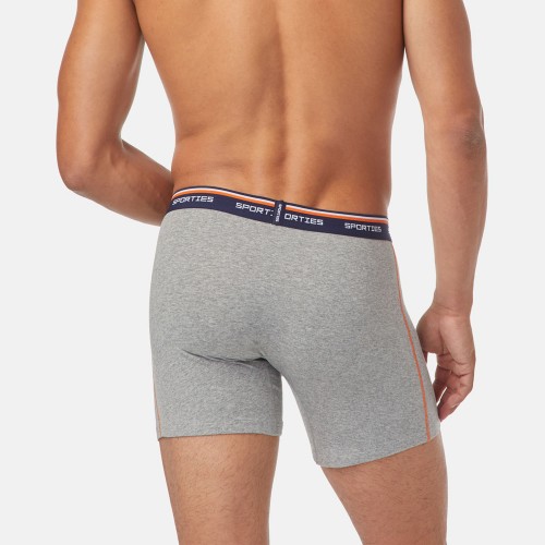 2 Pack Boxer Minerva Sporties Fit Long γκρι/μπλε 