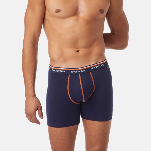 2 Pack Boxer Minerva Sporties Fit Long γκρι/μπλε 