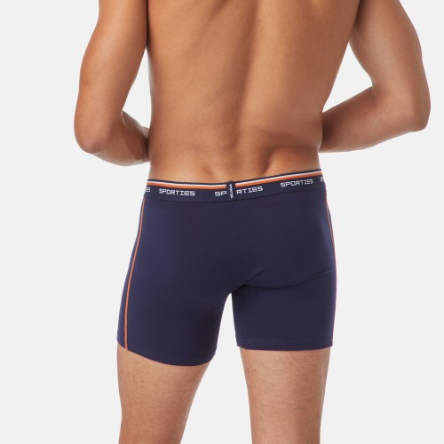 2 Pack Boxer Minerva Sporties Fit Long γκρι/μπλε 