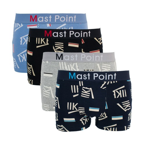 4 Pack Boxer UOMO Mast point multicolor