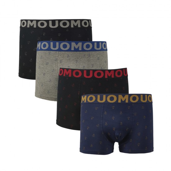 4Pack Boxer UOMO Anchors multicolor